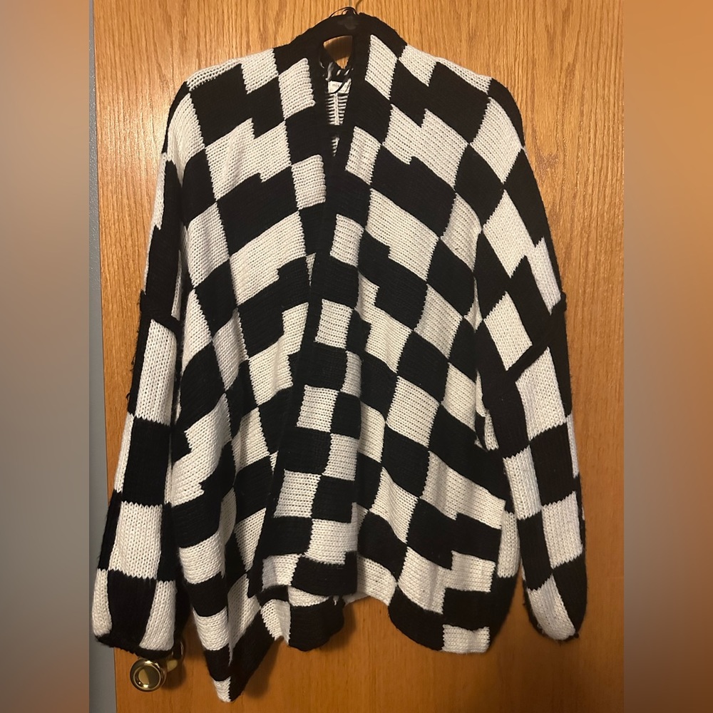 Checkered Cardigan